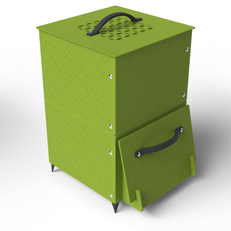 Composteur d'extérieur design 90L  - Couleurs: Vert anis