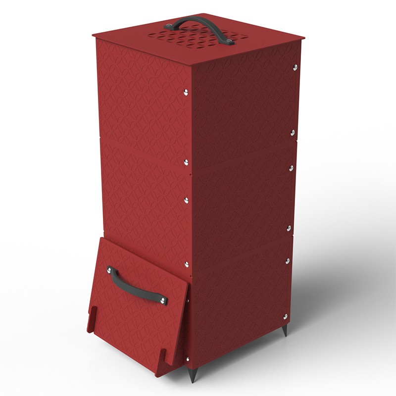 Bac à compost design 135L  - Couleurs: Rouge
