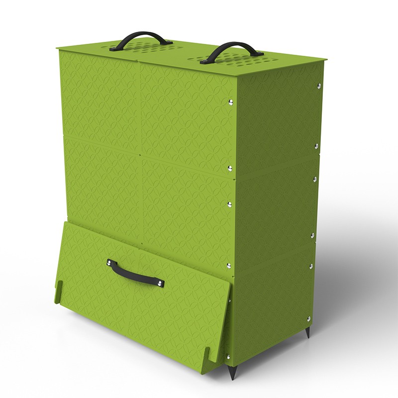 Composteur de jardin décoratif 275L  - Couleurs: Vert anis