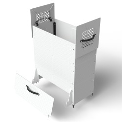 Composteur de jardin décoratif 275L