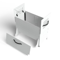 Composteur plastique recyclé design 185L