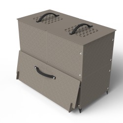 Composteur plastique recyclé design 185L