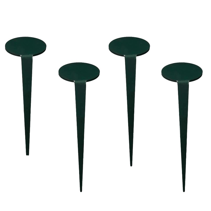 Grande étiquette de jardin inclinée forme Ovale - Lot de 4  - Couleurs: Vert Foncé