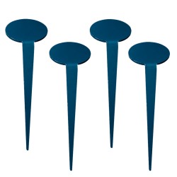 Grande étiquette de jardin inclinée forme Ovale - Lot de 4
