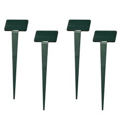 Grande étiquette potager inclinée forme Rectangle - Lot de 4