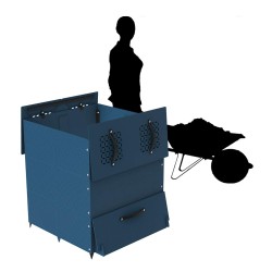 Grand composteur design pour jardin 550L