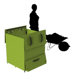 Grand composteur design pour jardin 550L
