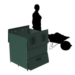 Grand composteur design pour jardin 550L