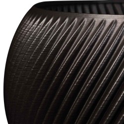 zoom matière pot distinction gris anthracite iriso