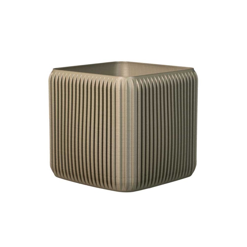 Pot jardinière carré intérieur - extérieur Alinéa  - Couleurs: Gris - Volume: 10L