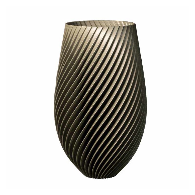 Cache-pot haut design Spirilus  - Couleurs: Gris - Volume: 10L