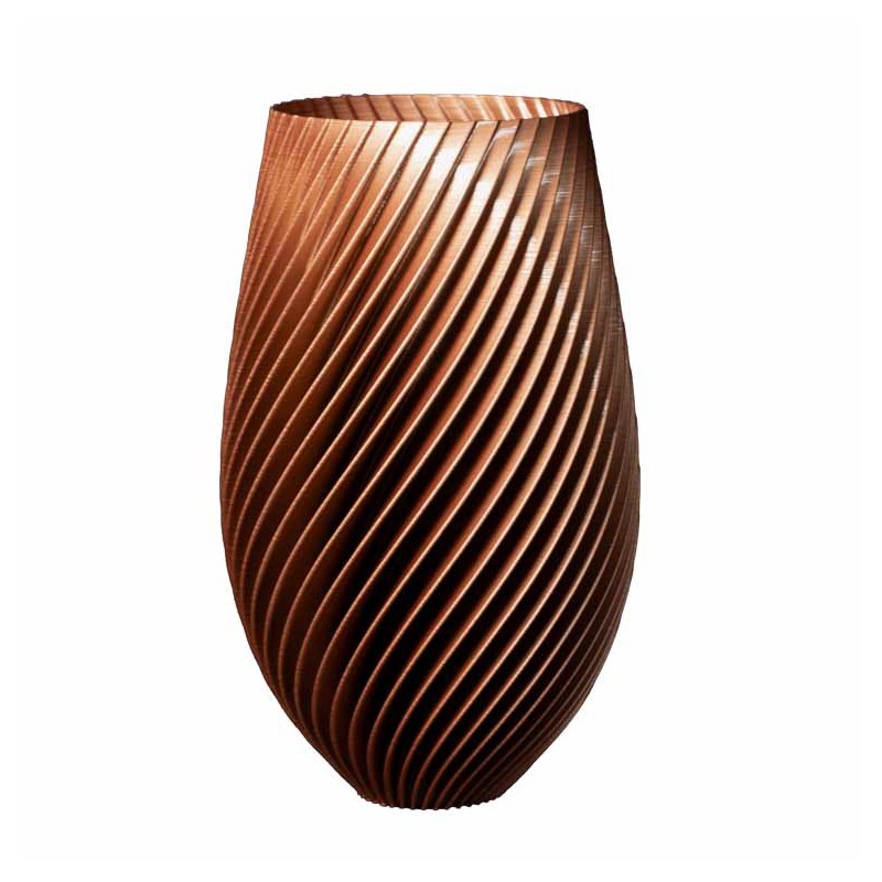 Cache-pot haut design Spirilus  - Couleurs: Cuivre - Volume: 10L