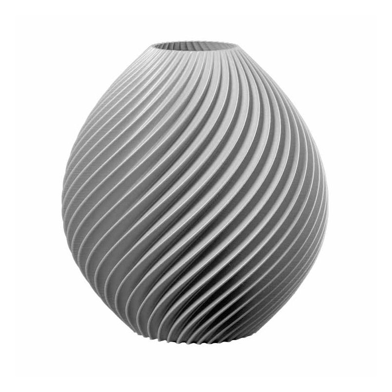 Vase rond design Spirilus  - Couleurs: Blanc - Volume: 6L