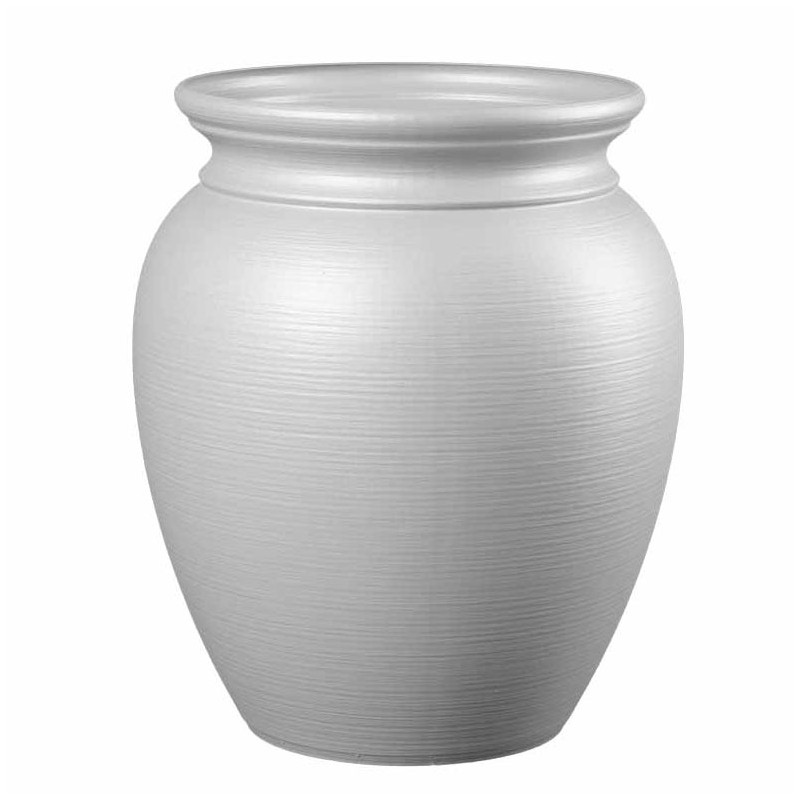 Jarre pour fleurs Lisaé - Intérieur et extérieur  - Couleurs: Blanc - Volume: 10L