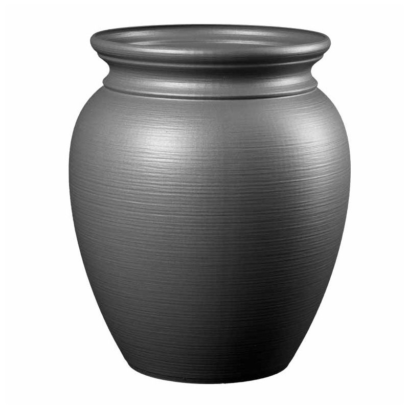 Jarre pour fleurs Lisaé - Intérieur et extérieur  - Couleurs: Gris anthracite - Volume: 10L
