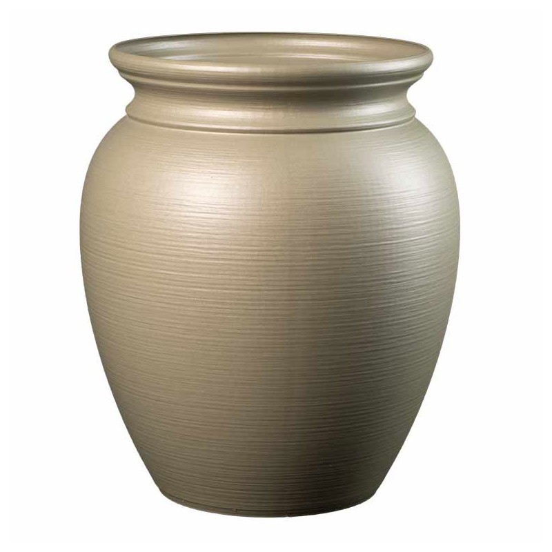 Jarre pour fleurs Lisaé - Intérieur et extérieur  - Couleurs: Gris - Volume: 10L