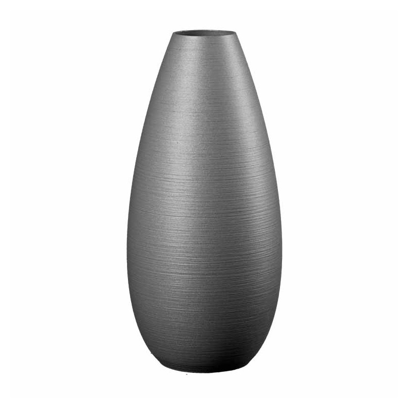 Vase haut contemporain Lisaé  - Couleurs: Gris anthracite - Volume: 6L