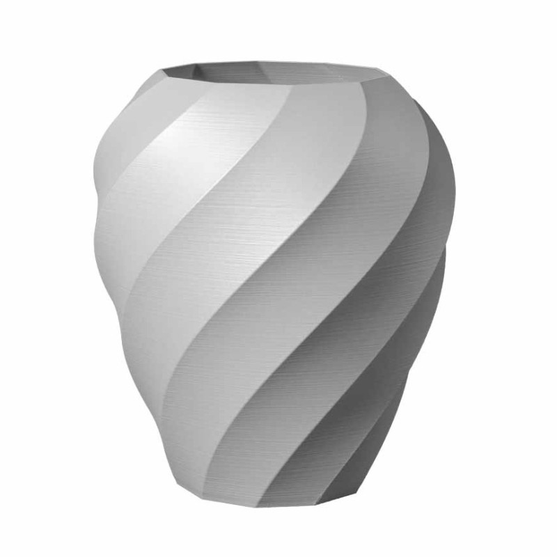 Gros pot de fleurs design Aérium  - Couleurs: Blanc - Volume: 5L