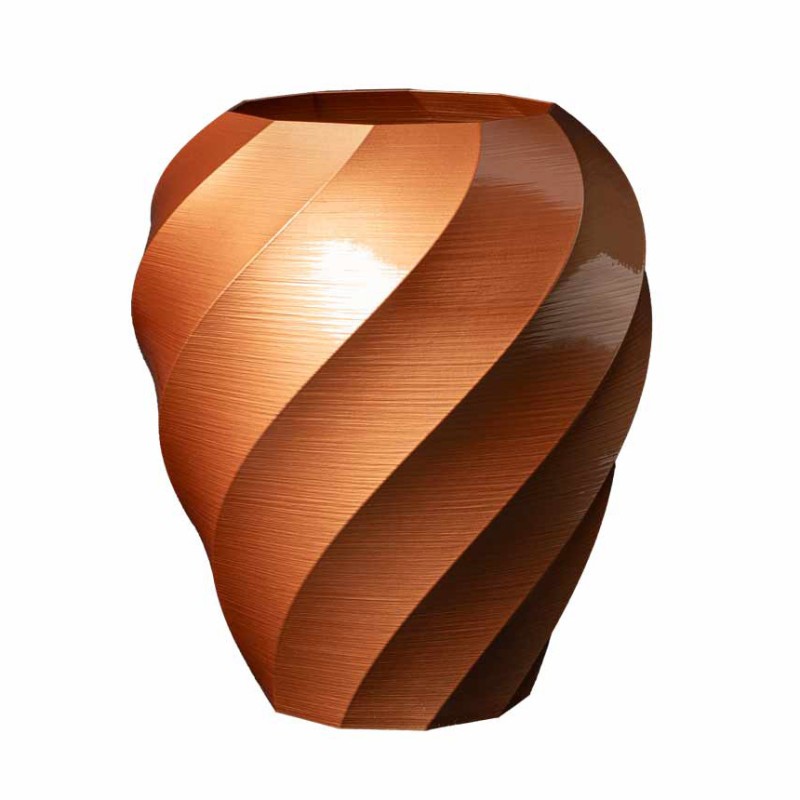 Gros pot de fleurs design Aérium  - Couleurs: Bronze - Volume: 5L