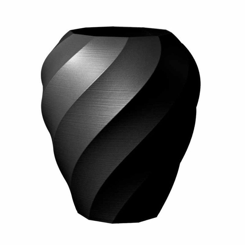 Gros pot de fleurs design Aérium  - Couleurs: Gris anthracite - Volume: 5L