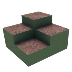 Carré jardin potager design multi niveaux