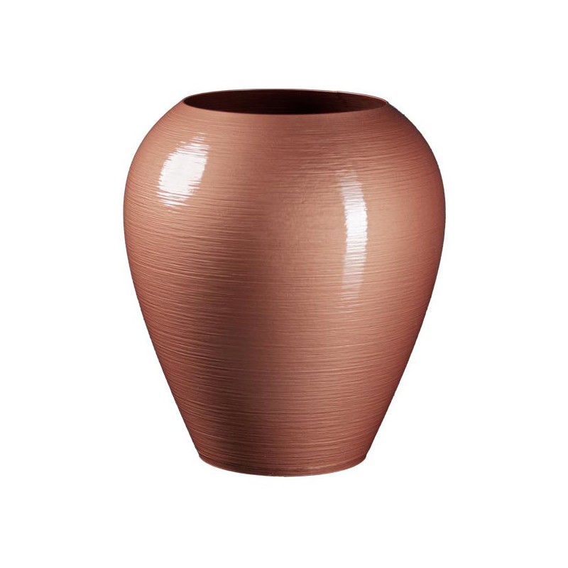Grand pot forme jarre Lisaé  - Couleurs: Cuivre - Volume: 5L