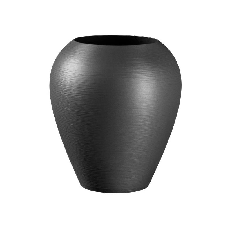 Grand pot forme jarre Lisaé  - Couleurs: Gris anthracite - Volume: 5L