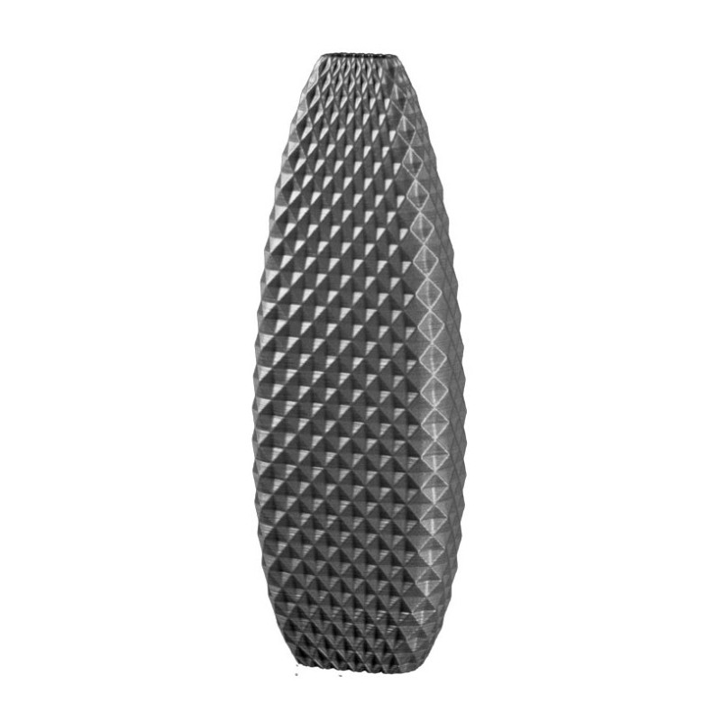 Vase haut design Ananas  - Couleurs: Gris anthracite - Volume: 2L