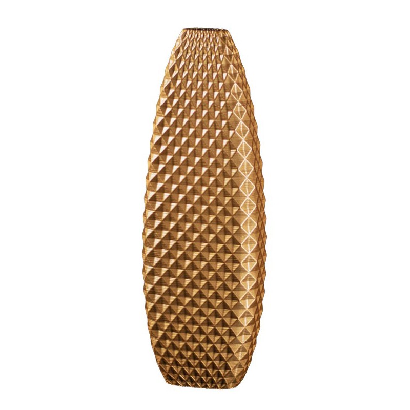 Vase haut design Ananas  - Couleurs: Or - Volume: 2L