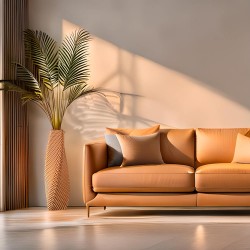 Vase haut motif en relief Ananas