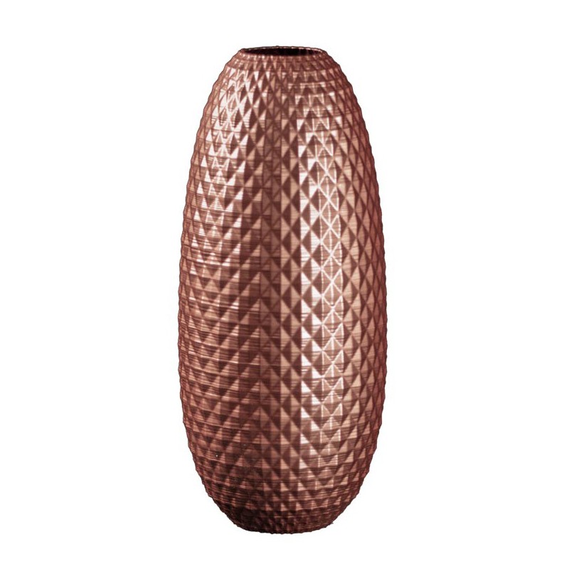 Grand vase extérieur relief Ananas  - Couleurs: Cuivre - Volume: 6L