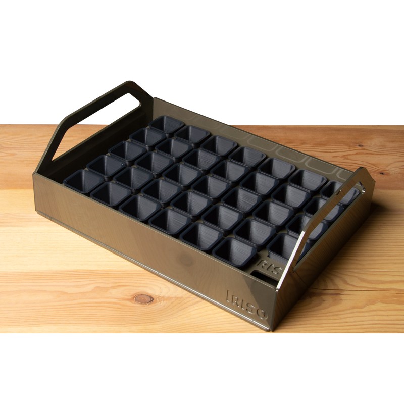 Plateau semis avec godets solides  - Taille: Godets 4 cm