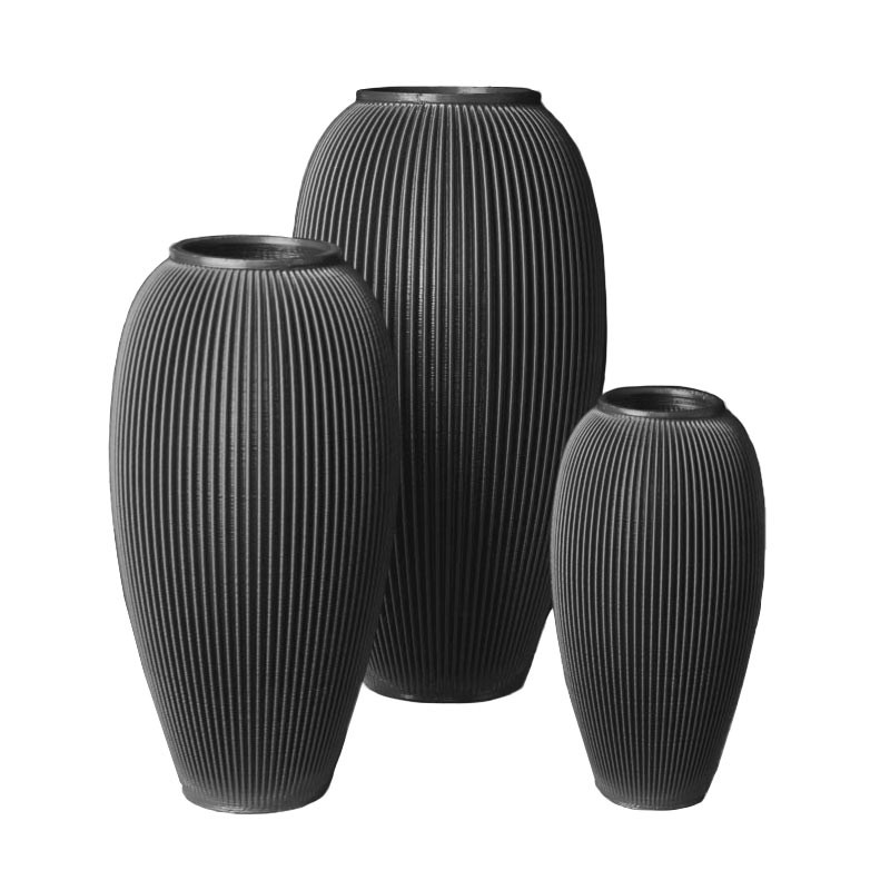 Vase design Alinéa  - Couleurs: Gris anthracite - Volume: 2L
