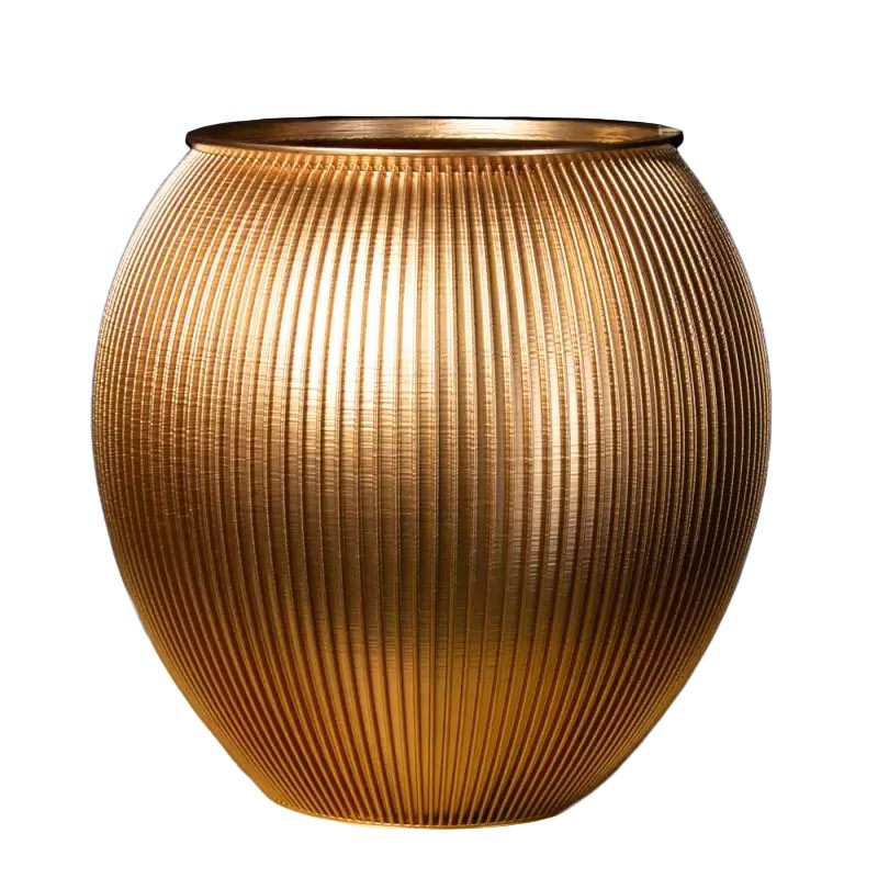 Grand pot de fleur Alinéa  - Couleurs: Or - Volume: 50L