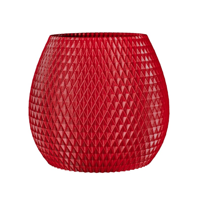 Gros pot design Ananas pour plante  - Couleurs: Rouge - Volume: 6L