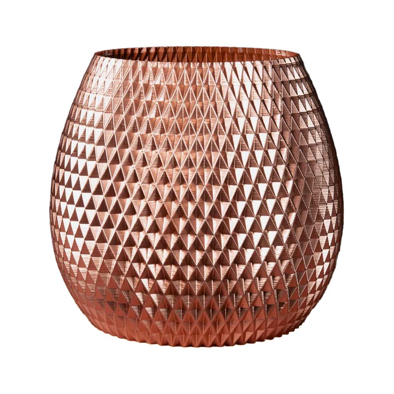 Gros pot design Ananas pour plante  - Couleurs: Cuivre - Volume: 6L