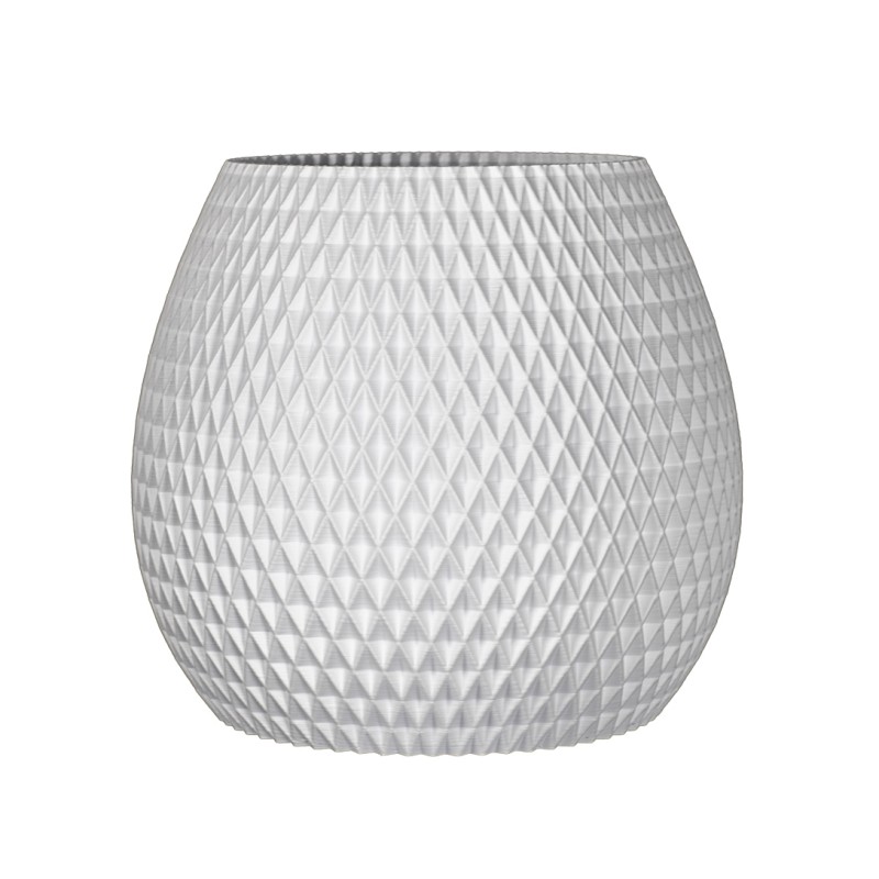 Gros pot design Ananas pour plante  - Couleurs: Blanc - Volume: 6L