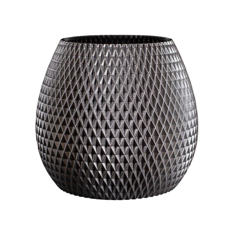 Gros pot design Ananas pour plante  - Couleurs: Gris anthracite - Volume: 6L