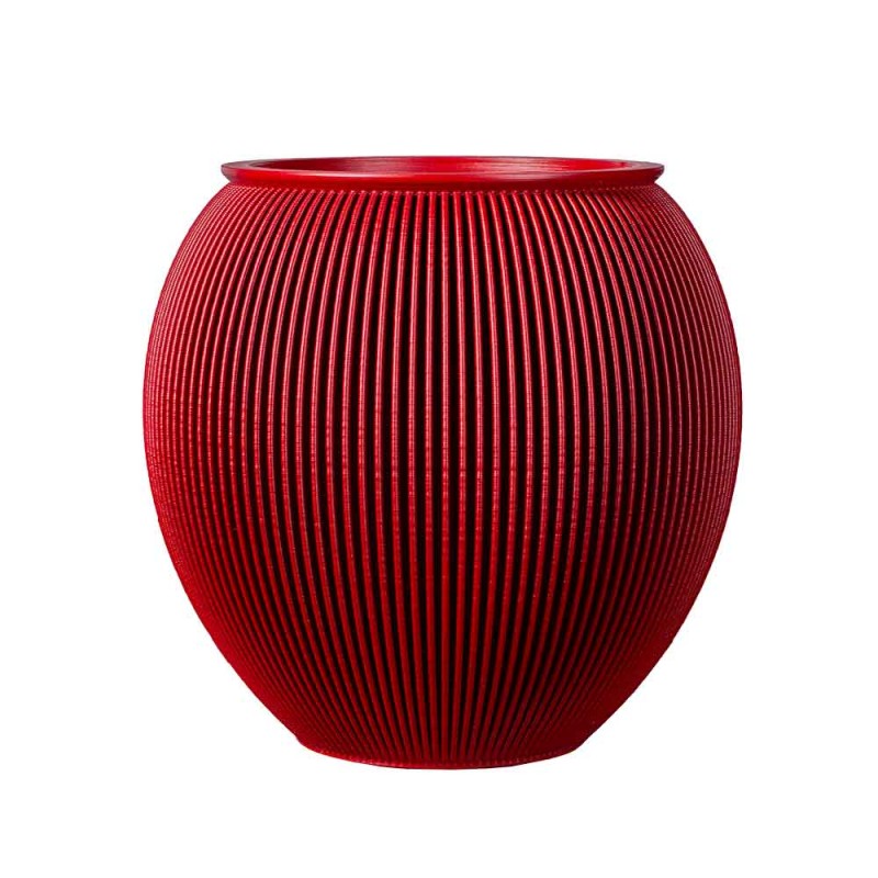 Grand pot de fleur Alinéa  - Couleurs: Rouge - Volume: 50L