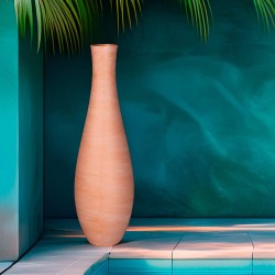 Vase effet terre cuite léger et durable