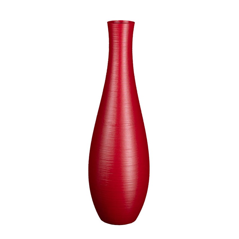 Vase fin et élégant Lisaé  - Couleurs: Rouge - Volume: 2L