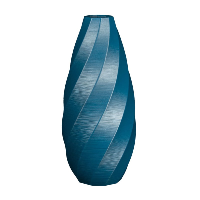 Grand vase design intérieur-extérieur Aérium  - Couleurs: Bleu paon - Volume: 5L