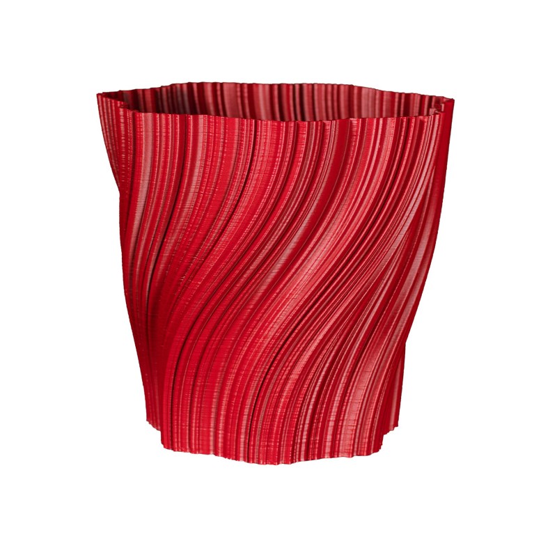 Cache-pot design Oniris forme évasée  - Couleurs: Rouge - Volume: 6L