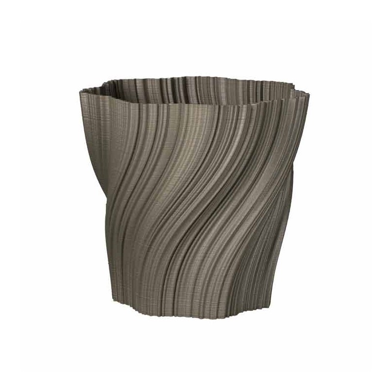 Cache-pot design Oniris forme évasée  - Couleurs: Gris - Volume: 6L