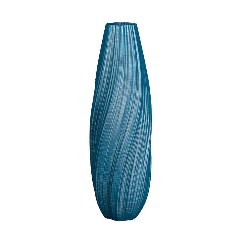 Vase haut pour composition florale Oniris  - Couleurs: Bleu paon - Volume: 3L