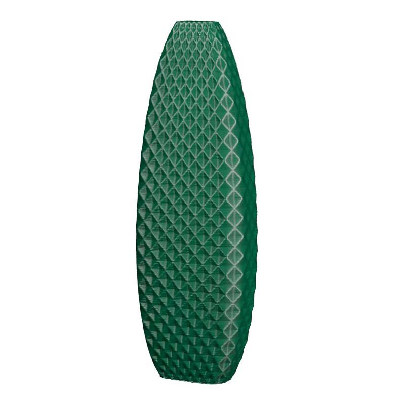 Vase haut design Ananas  - Couleurs: Vert Foncé - Volume: 2L