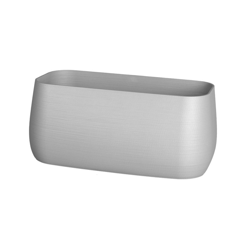 Jardinière rectangulaire pour terrasse et balcon  - Couleurs: Blanc - Volume: 6L