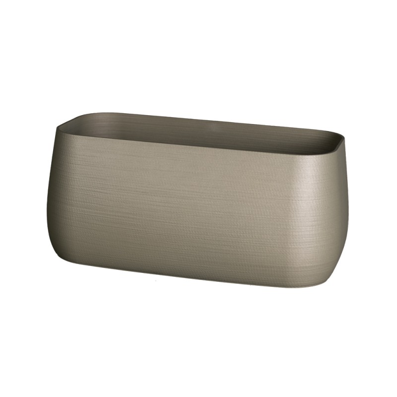 Jardinière rectangulaire pour terrasse et balcon  - Couleurs: Gris - Volume: 6L