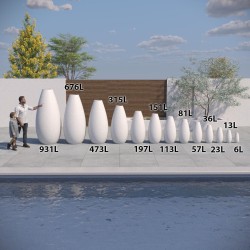 Vase haut contemporain Lisaé