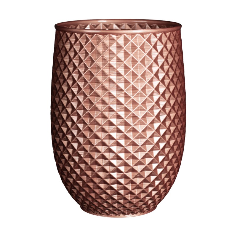 Cache pot haut design Ananas  - Couleurs: Cuivre - Volume: 19L